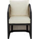 Palermo Charcoal / Stinson Cream Outdoor Dining Chair